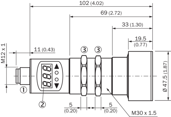 سنسور التراسونیک با کد UM30-214113