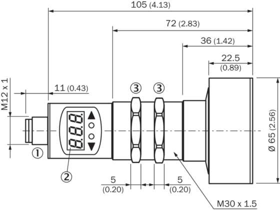 سنسور التراسونیک با کد UM30-215113