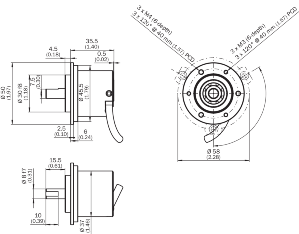 انکودر افزایشی با کد DBS36E-S3EK01024