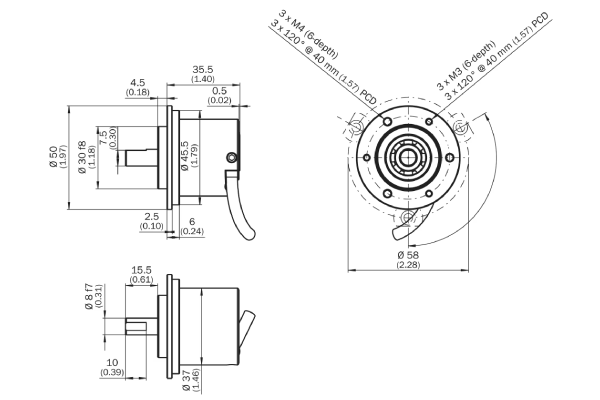 انکودر افزایشی با کد DBS50E-S5EK01000